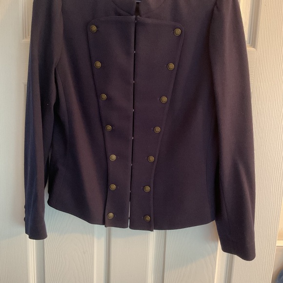 POLO/RALPH LAUREN NAVY LINED WOOL BLEND JACKET SIZE 14 - Picture 4 of 5